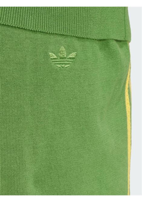 Pantaloni con strisce in maglia in verde e giallo Adidas by Wales Bonner - unisex ADIDAS BY WALES BONNER | IW1176GRN